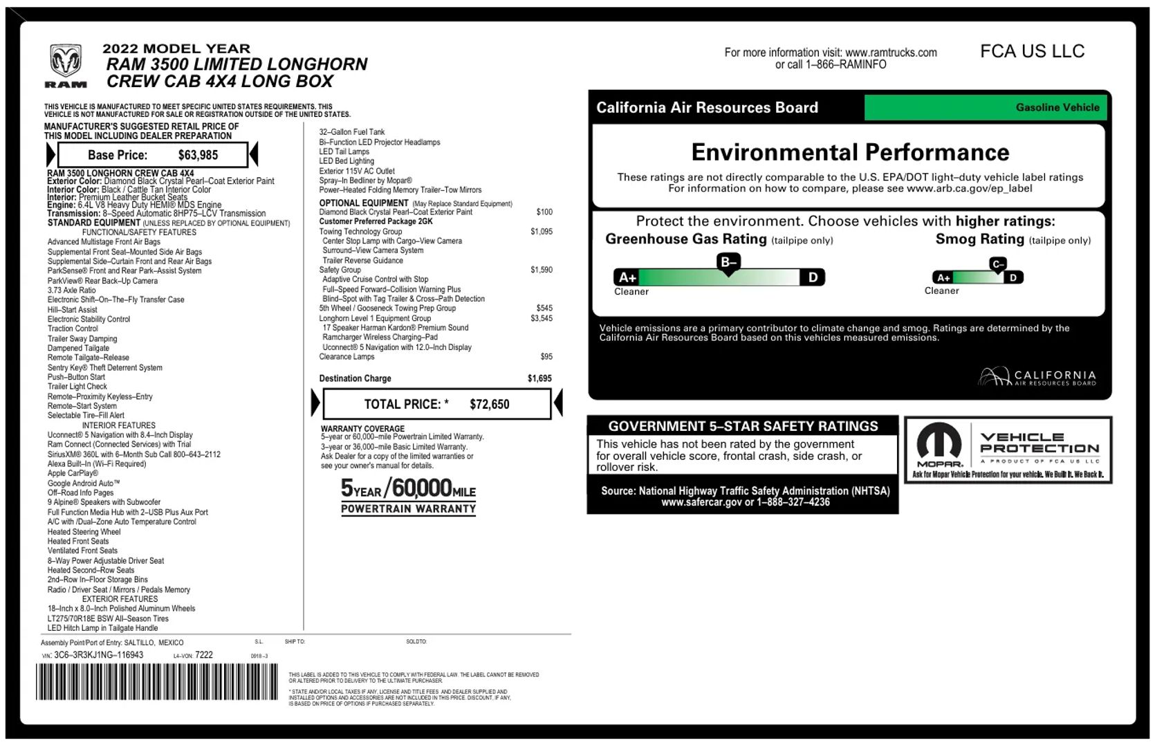 ram ram 3500 pickup 2022 3C63R3KJ1NG116943 image ram ram 3500 pickup 2022 3C63R3KJ1NG116943 image